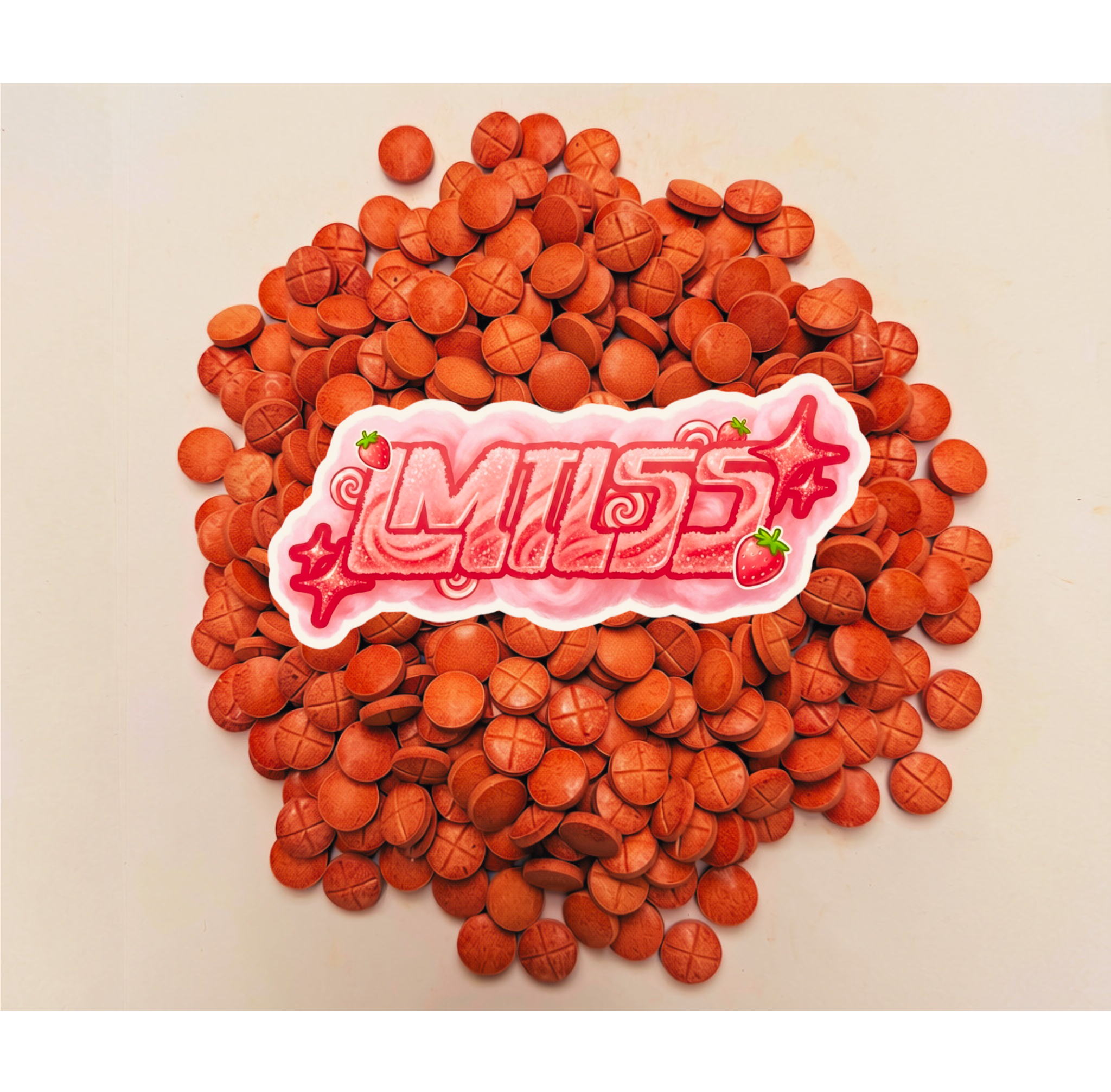 Chewable Tablets | Strawberry Cotton Cream | 80MG | 7-OH
